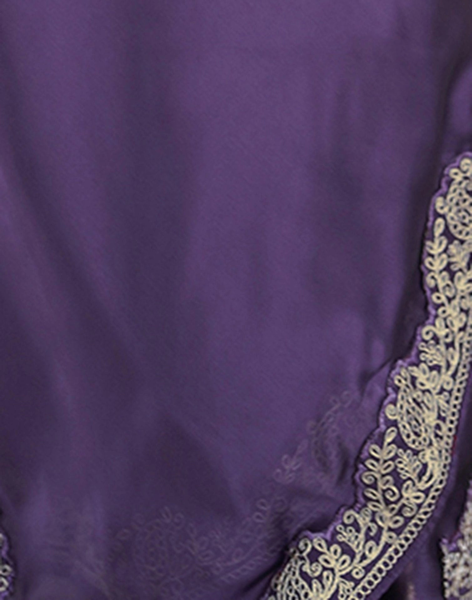 Lavender Embroidered Saree Close-up | Rangoli Silk Blend | KS392 | Kalyanja