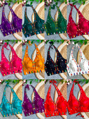 Maroon Multi Thread with Mirror Work Blouse all colors – Kalyanja KB44