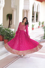 Ishani Sequins & Zari Embroidery Gown - kalyanja