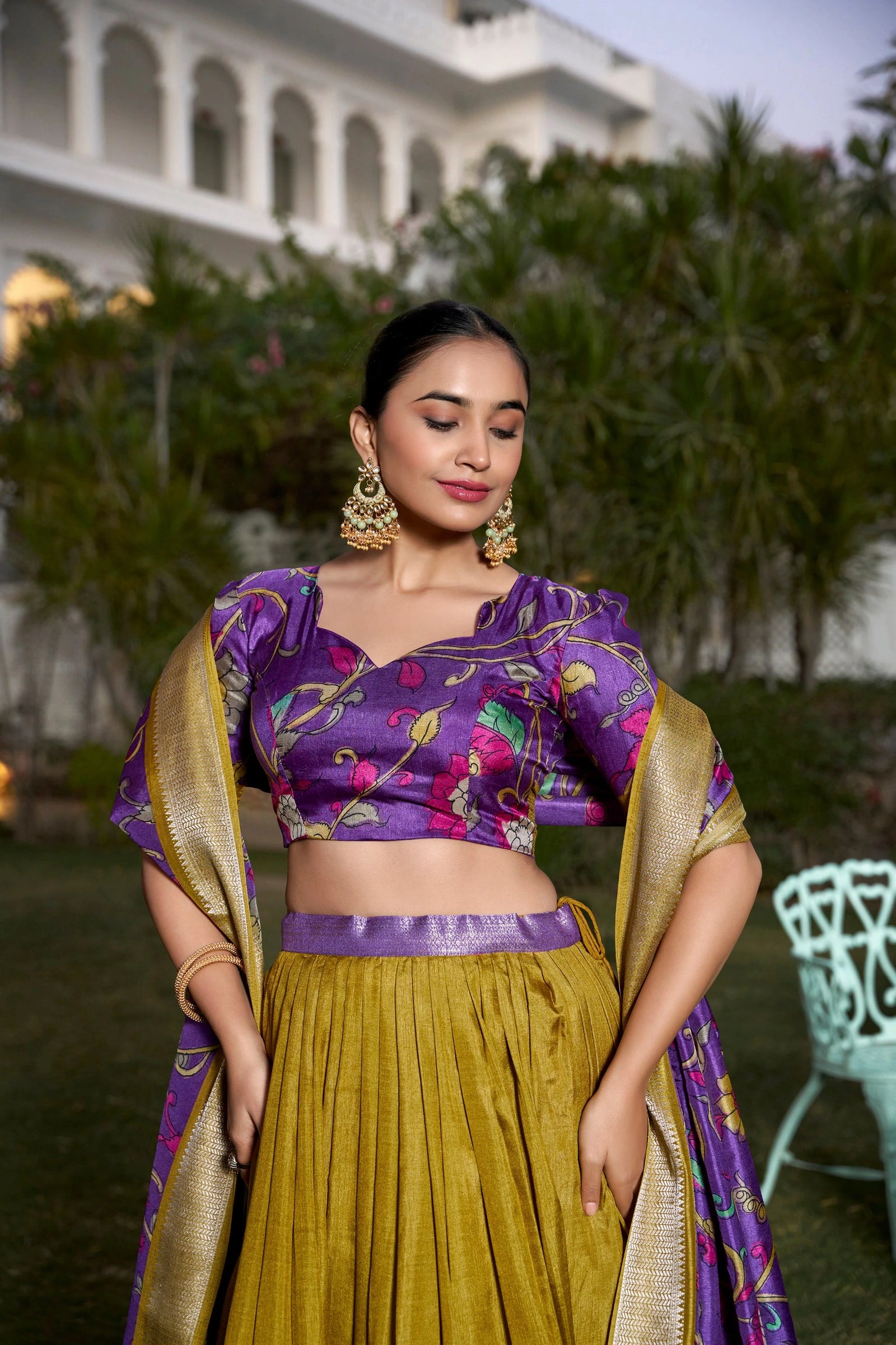Bhumika Tusser Silk Lehenga - kalyanja