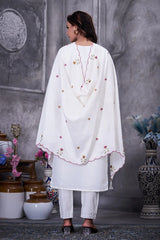 White Roman Silk Kurti
