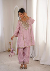 Light Pink Heavy Organza Suit