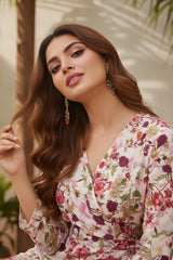 White Georgette Dress