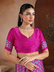 Wine Soft Satin Georgette Saree Kalyanja Fashion