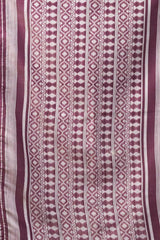 Wine Purple Jacquard Weaving Saree – Back Drape View KS365