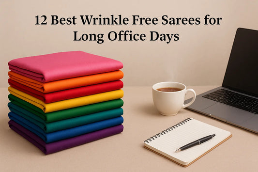 12 Best Wrinkle Free Sarees for Long Office Days