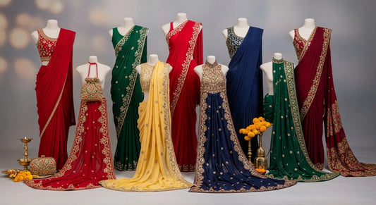 20 Pre-Draped and Ready-To-Wear Stitched Saree for Festivals
