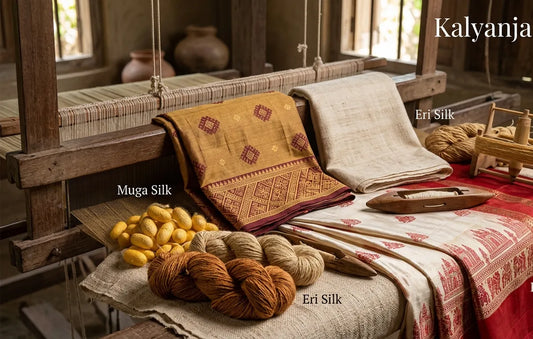 Assam Muga Silk Sarees Muga, Eri, Pat Silk and How to Style