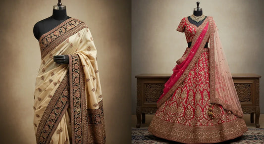 Bridal Saree vs Lehenga How to Decide Right Wedding Outfit