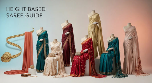 Height Based Saree Guide For Tall and Short Women