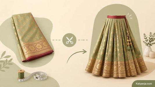 How to Convert Your Old Saree into a Lehenga at Home?