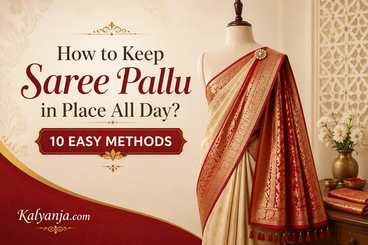 How to Keep Saree Pallu in Place All Day 10 Easy Methods