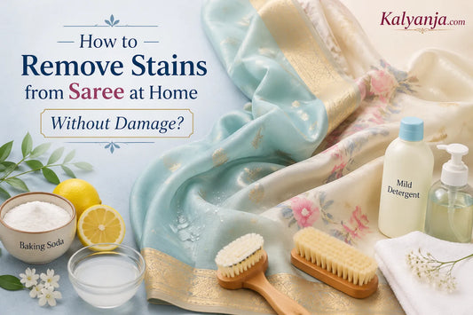 How to Remove Stains from Saree at Home Without Damage