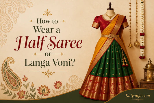 How to Wear a Half Saree or Langa Voni Complete Guide