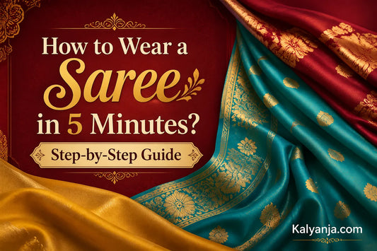 How to Wear a Saree in 5 Minutes Step-by-Step Guide