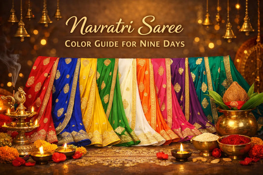 Navratri Saree Color Guide 9 Days, 9 Colors, 9 Devis
