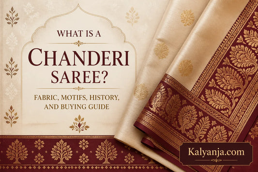 What is a Chanderi Saree Fabric, Motifs, History, and Buying Guide