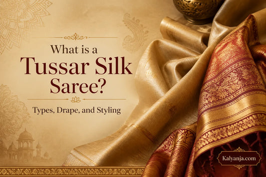 What is a Tussar Silk Saree Types, Drape, and Styling