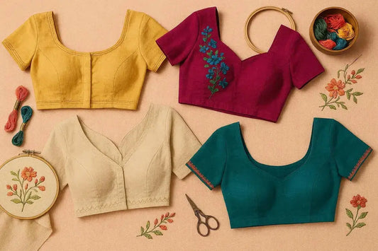Which Blouse Cut is Best for Embroidery Work? A Style Guide