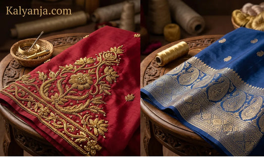 Zardozi vs Zari Work Saree: What is the Difference in a Saree?