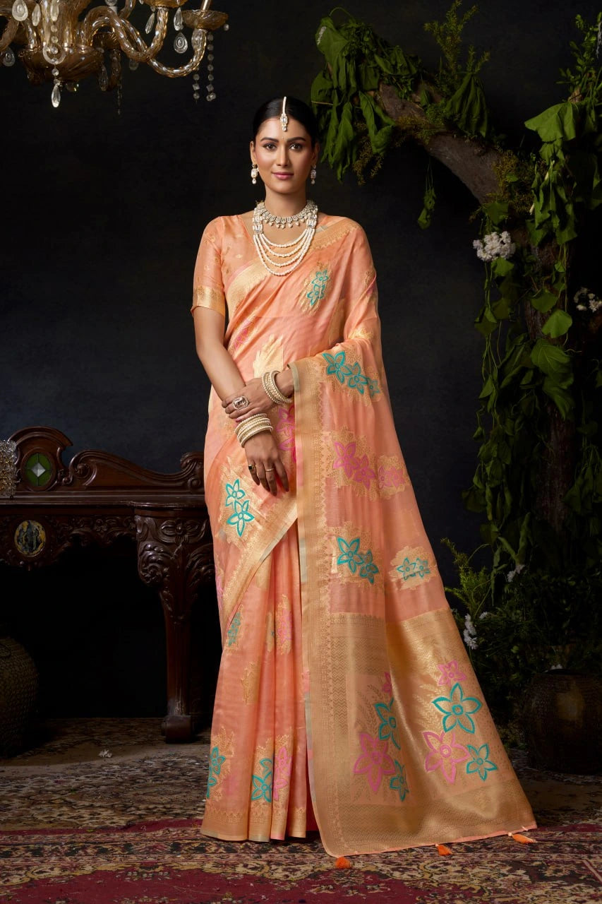 Soft Peach Saree