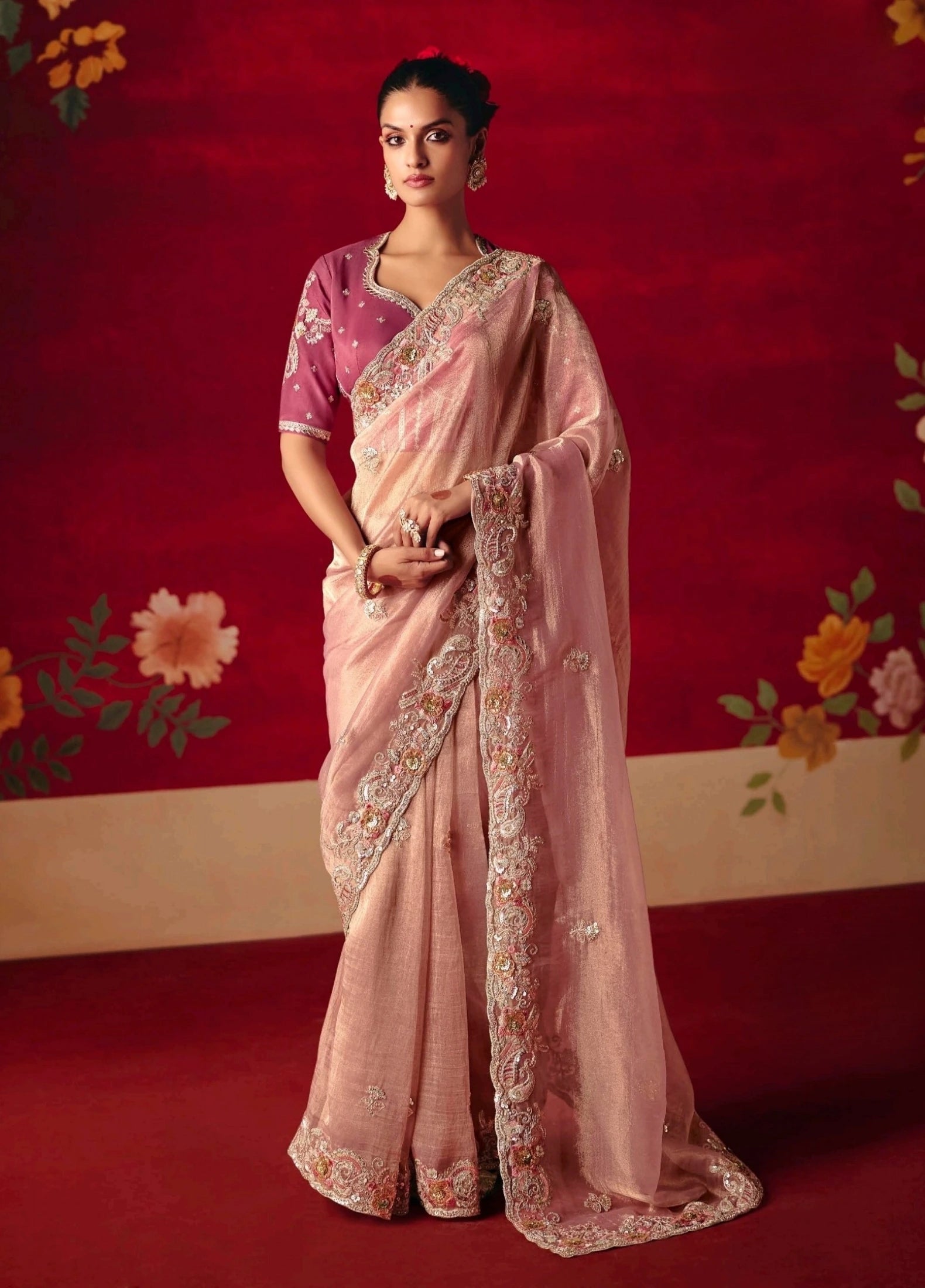 Devanshi Embroidered Saree Kalyanja Fashion