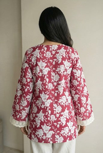 Smrithi Bell Sleeves Short Kurti