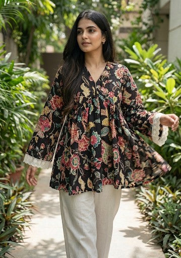 Jyoti Peplum Style Short Kurti