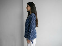 Aaysha Bandhani Wrap-Tie Short Kurti