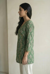 Muskan Wrap Tie Short Kurti