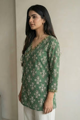 Muskan Wrap Tie Short Kurti