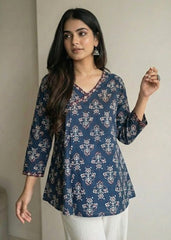 Neelam Wrap Tie Short Kurti