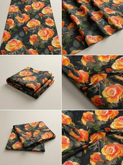 Cotton Linen Digital Print Fabric