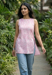 Somiya Halter Neck Short Kurti