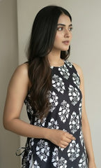 Shania Halter Neck Slit Short Kurti