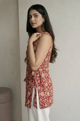 Rekha Halter Neck Short Kurti