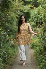 Shreya Halter Neck Short Kurti