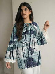 Abstract Print on Lycra Fabric