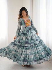 Abstract Print on Lycra Fabric