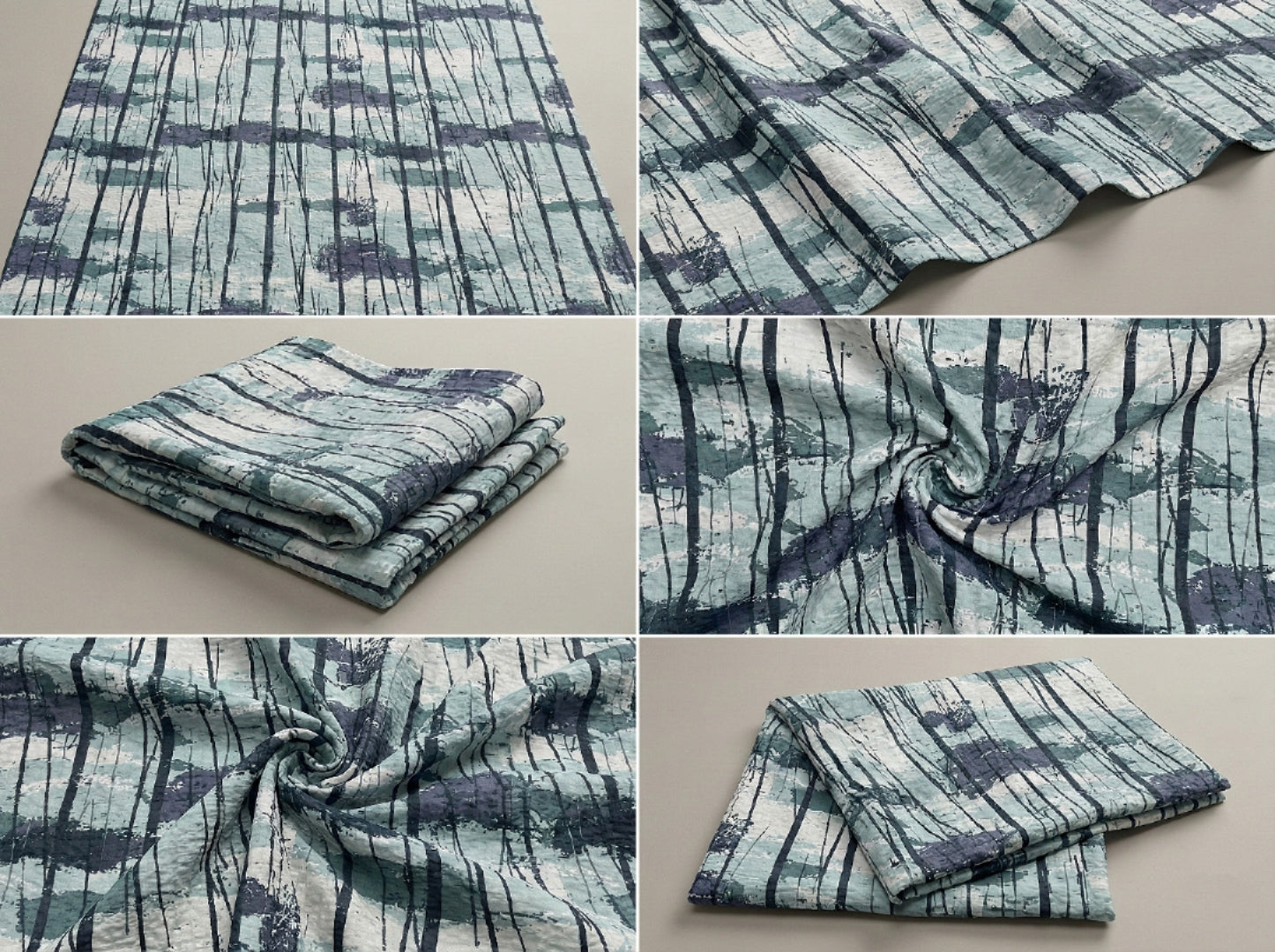 Abstract Print on Lycra Fabric