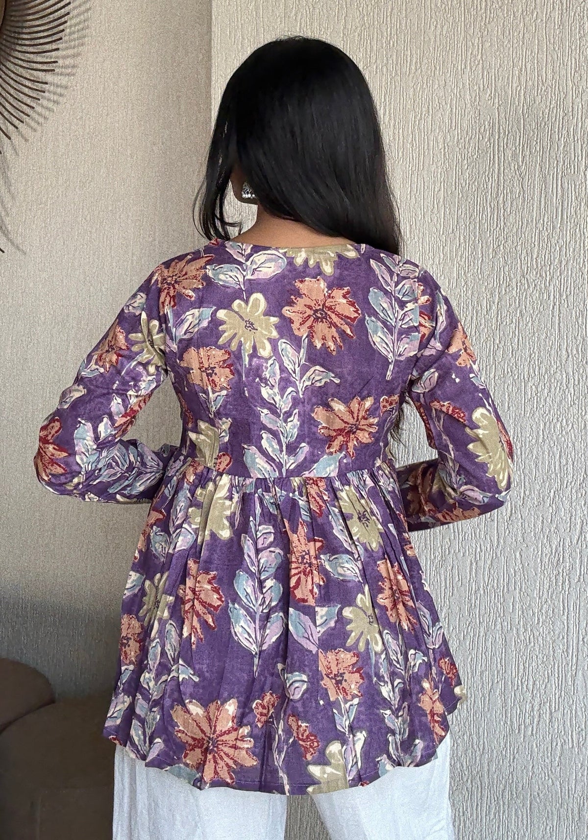 Pinku Peplum Style Short Kurti