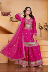 Padma Traditional Sequins Work Suit Sharara