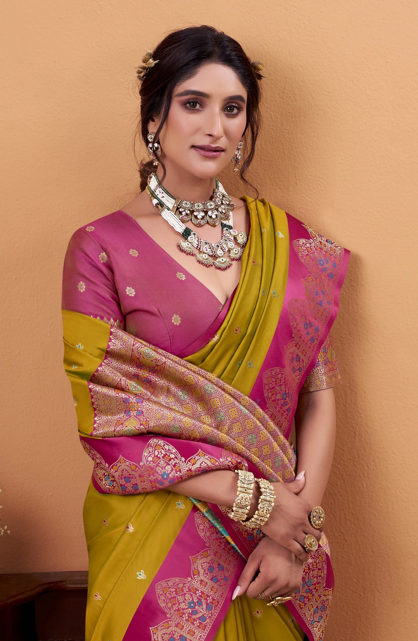 Buy Sarees Online in India | Silk, Banarasi, Wedding Sarees – Kalyanja
