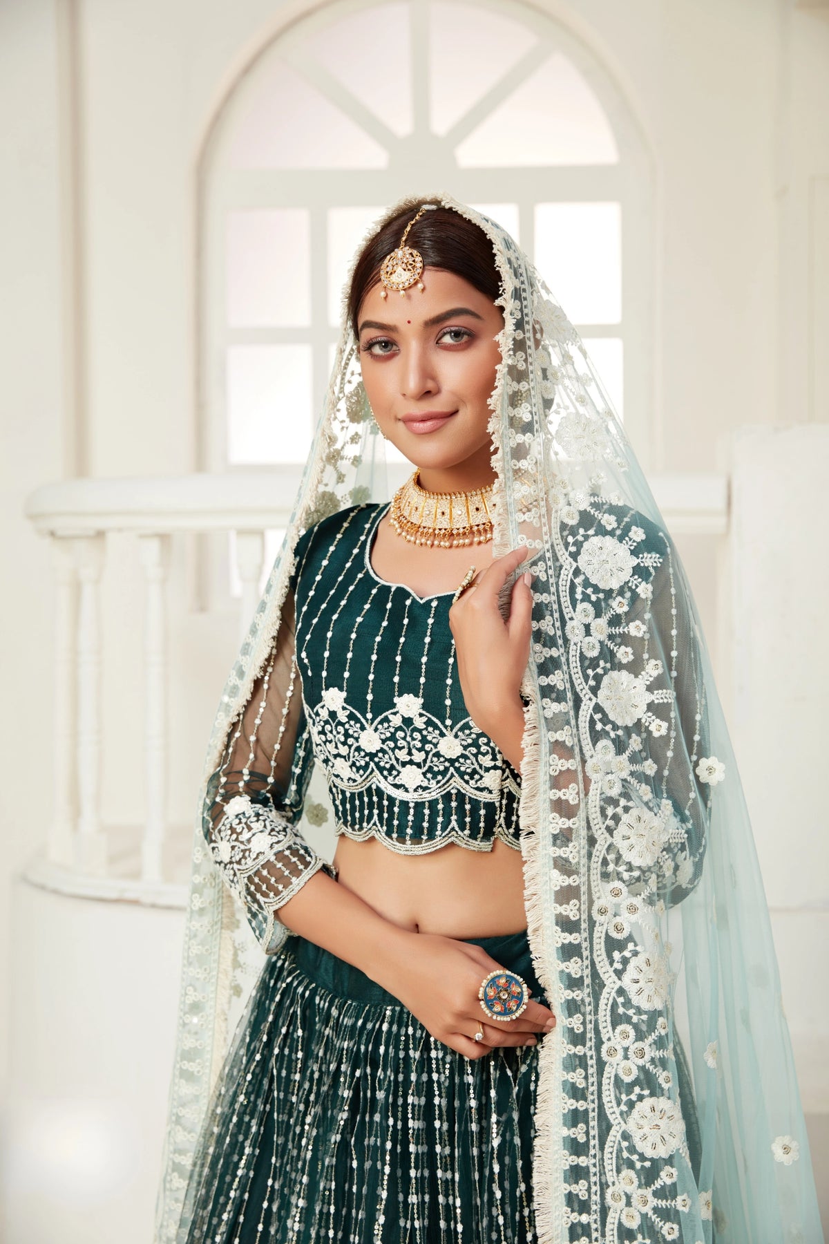 Riwayat Heavy Sequins Lehenga – Kalyanja

