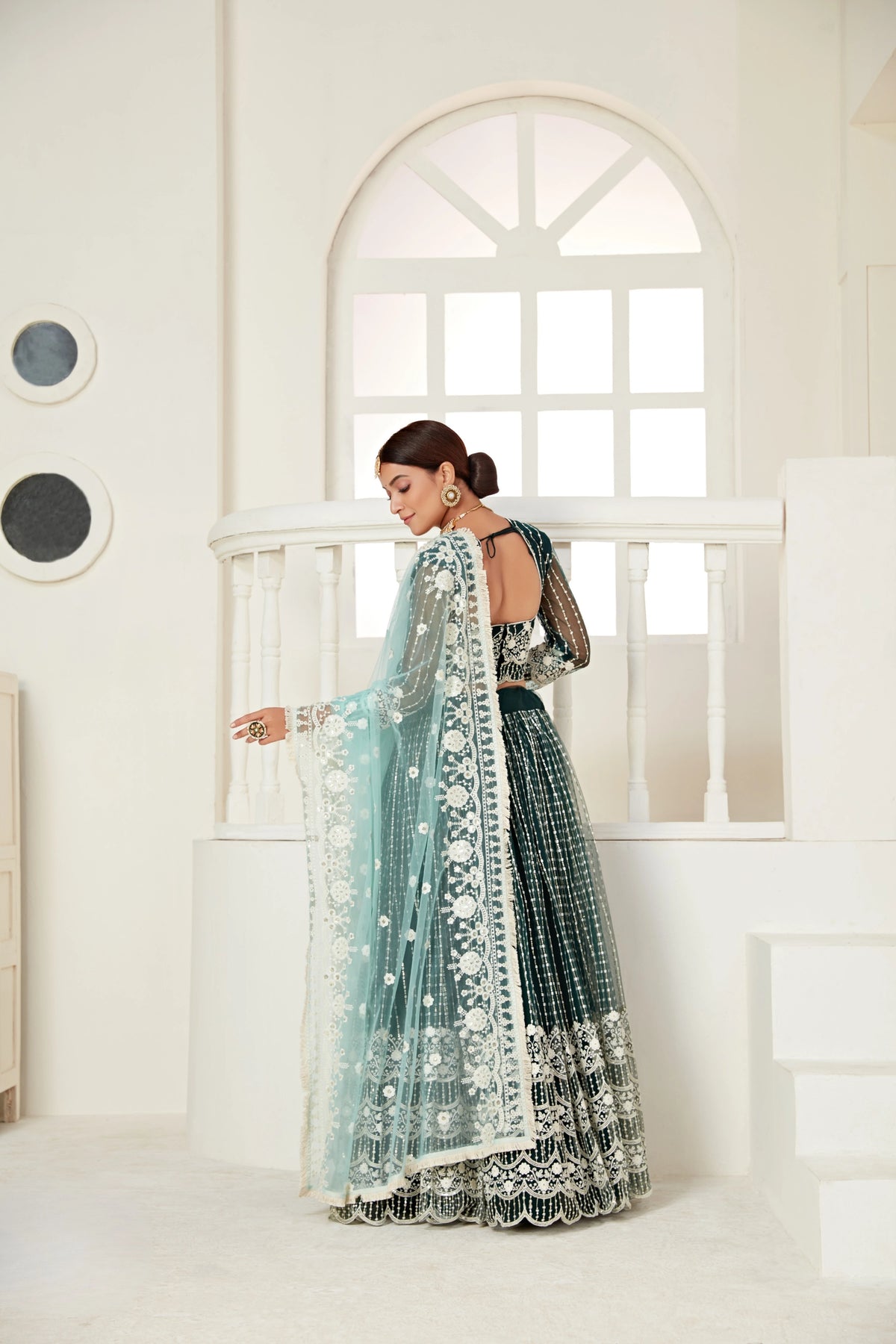 Riwayat Heavy Sequins Lehenga - kalyanja
