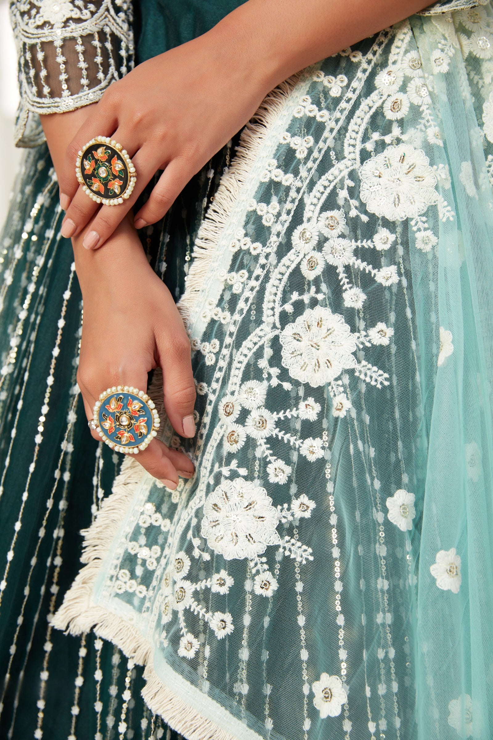 Riwayat Heavy Sequins Lehenga – Kalyanja
