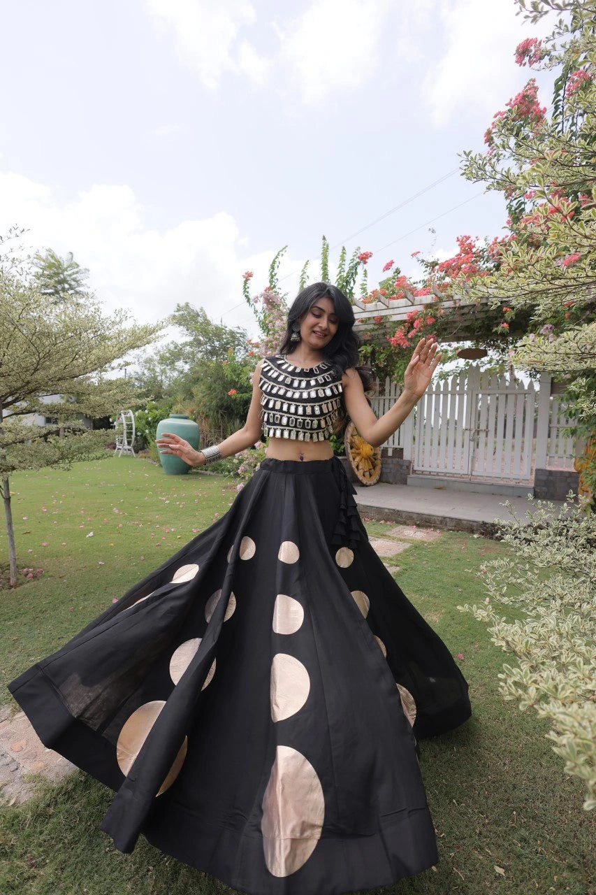 Glamorous designer lehenga perfect for festive photoshoots, family functions, and evening celebrations.