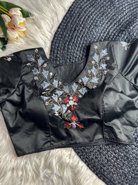Black Pure Silk Blouse