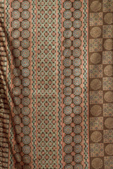 Patterned fabric with circular designs in various colors