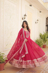 Dark Pink Faux Blooming Suit